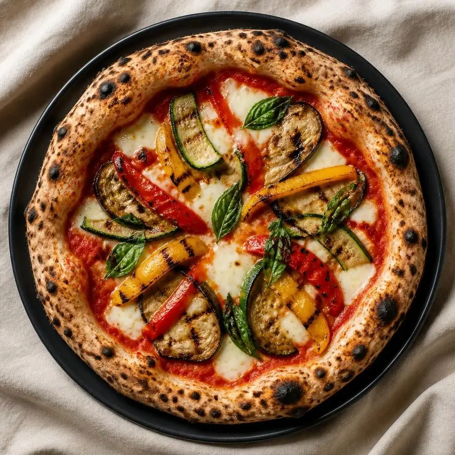 Pizza Ortolana met seizoensgroenten